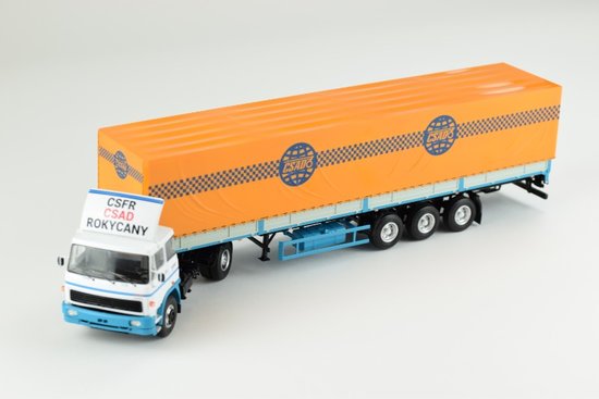 LIAZ 110 ČSAD - "Rokycany" with tarpaulin semi-trailer