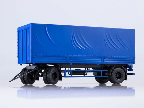 MAZ-83781 trailer with tent - blue