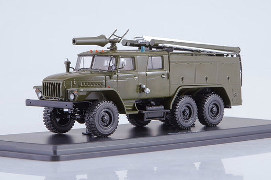 Fire engine AC-40,  (URAL-43202),  (khaki)