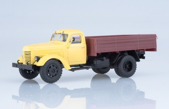 ZIS-150 FLATBED TRUCK žltá/hnedá