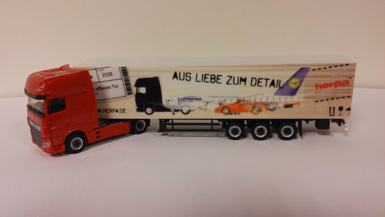 LKW DAF XF SSC E6 ZM mit Aufliegers HERPA Ofen TUR 2016