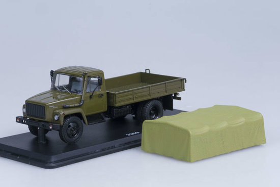 GAZ-3309 flatbed truck with tent
