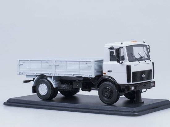 MAZ-5337 flatbed truck šedý