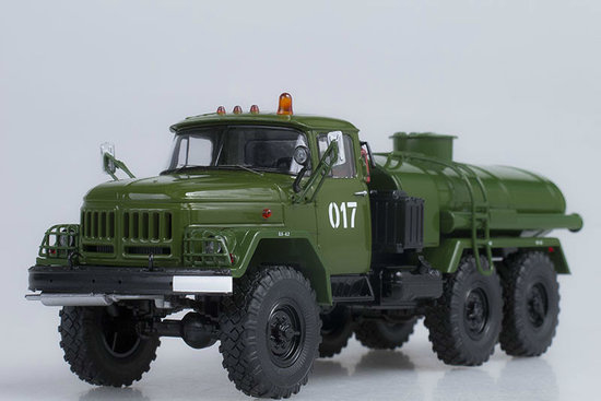 Military tanker truck ZIL-131 khaki