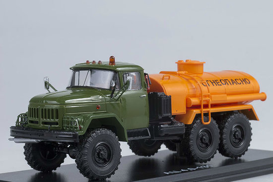 Tanker truck ZIL-131,  khaki-orange