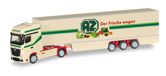 Mercedes-Benz Actros Gigaspace box semitrailer "AZ Kempen"