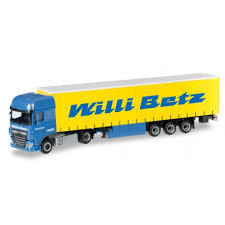 DAF XF SSC Euro 6 curtain canvas semitrailer "Willi Betz"