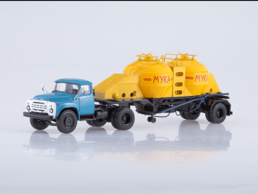 ZIL-130V1 mit Anhängern zum Transport Mehl K4-AMG
