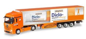 Mercedes-Benz Actros Bigspace box semitrailer "Ratiopharm",