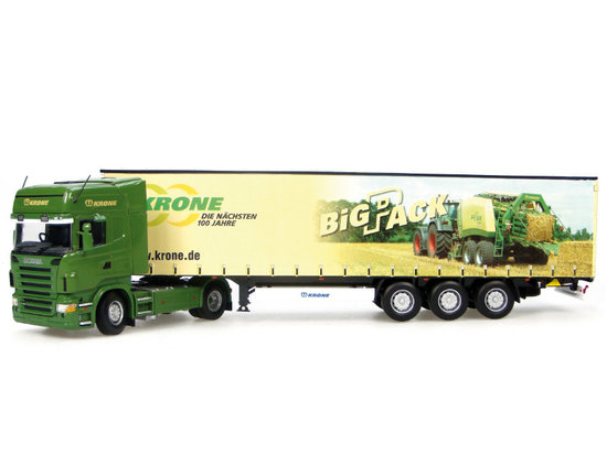 SCANIA R580 +KRONE BIG PACK balikovač