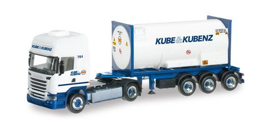 Scania R 2013 HL gas container semitrailer "Kube & Kubenz"