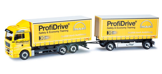 MAN TGA XXL austauschbar Vorhang Leinwand Anhänger " MAN Profidrive "