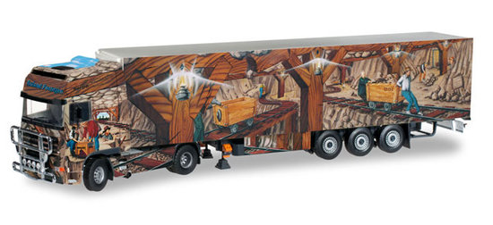 Kamion  DAF XF 95 SSC refrigerated box trailer "Herpa präsentiert Weltgeschichte Nr.2"