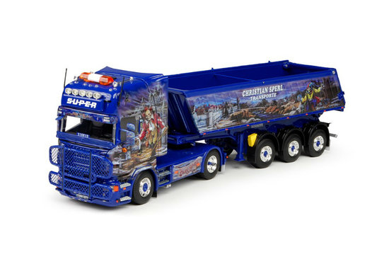 Gebrauchte Scania TL Meiller Kipper 3-Achs-Sattelauflieger