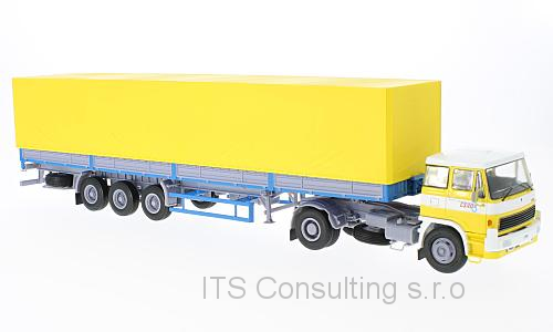 LIAZ 100 with ČSAD  flatbed truck