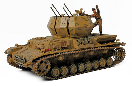 Sd.Kfz.161/4 Wirbelwind German Army, Normandy, France, D-Day, June 6th 1944, w/2 Figures