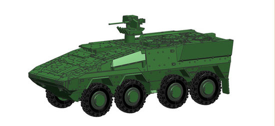 GTL Boxer Transport vehicle, undecorated (military green)
