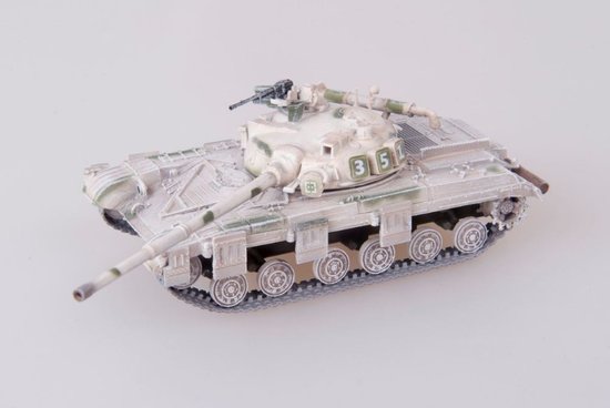 Tank T-64 Soviet Army model 1972 Main Battle Tank winter washable paint, 1970s