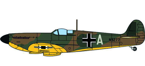 Spitfire Mk erfasst Luftwaffe Flugzeuge