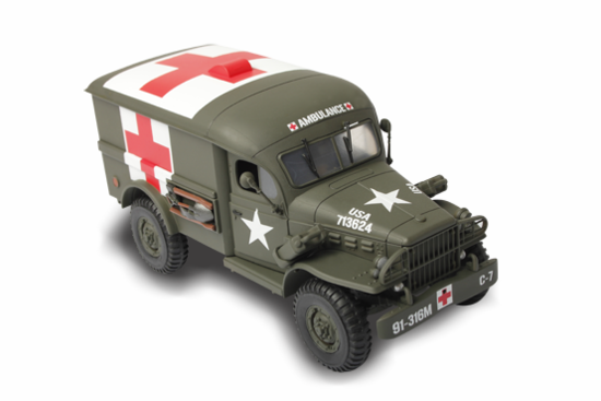 Auto Dodge WC 54 4x4 Ambulance US Army, w/1 Figure