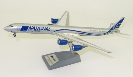 Douglas DC8-73F National Airlines with stand
