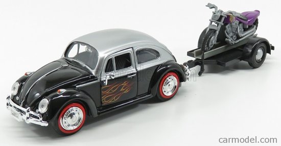 VOLKSWAGEN - BEETLE Maggio + TRAILER MIT MOTORRAD 1959