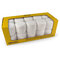Set of 20 round silage bales – white