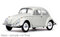 VW Beetle, bílý, s otevíratelnou střechou, 1961
