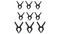 Set of nylon clamps 9pcs