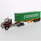 Western Star 4700SB Tandem w. 40Ft Ťahač + Príves - červená, žltá, zelená 