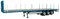 Pacton flatbed trailer blue