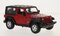  Jeep Wrangler, červená