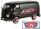Volkswagen VW Typ 2 T1 Bus Individuelle Garage matt schwarz mit Flammen
