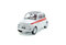 Fiat 500, bílá/červená, 1960