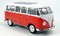 VW T1 Bus Low Rider, rot / weiß 1963