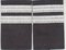 Set bestehend aus zwei Armbänder mit zwei silbernen Streifen mit einem schwarzen Hintergrund. (13 mm bar)