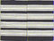 Set bestehend aus zwei Armbänder mit vier silbernen Streifen mit einem schwarzen Hintergrund. (13 mm bar)