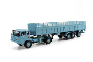 TATRA 813 NT 4x4 + náves 3 - nápravový ( modrá farba)