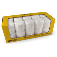 Set of 20 round silage bales – white