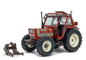 FIAT 65-90 TRACTOR SUPERCONFORT CAB 4WD 1997 - HNEDÁ