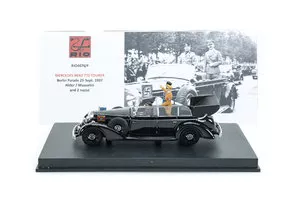 MERCEDES BENZ - 770 TOURER BERLÍN PARADE 25. SEPTEMBRA 1937 - s postavičkami Hitlera a Musoliniho