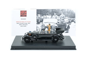 MERCEDES BENZ - 770 TOURER BERLÍN PARADE 25. září 1937 - s postavičkami Hitlera a Musoliniho