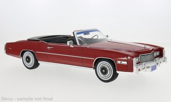 Cadillac Eldorado kabriolet, červený, 1976
