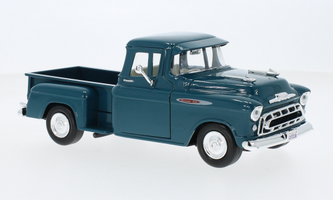 Chevrolet 3100 Stepside Pickup, metalická tmavě tyrkysová, 1957