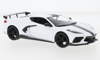 Chevrolet Corvette Stingray (C8), biela, 2020