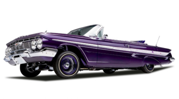 Chevrolet Impala Convertible Lowrider 1961, fialová