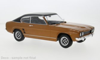 Autos Ford Capri MK I GXL in Braun/Schwarz, Baujahr 1973
