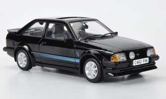 Ford Escort MKIII RS Turbo, čierny/dekorovaný, RHD, gefahren od Lady Diana, 1984