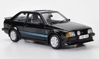 Ford Escort MKIII RS Turbo, čierny/dekorovaný, RHD, gefahren od Lady Diana, 1984