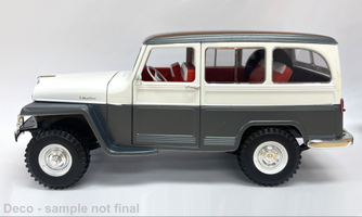 Jeep Willys Station sivo-biely 